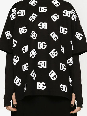 DG Logo Print Cotton T-shirt