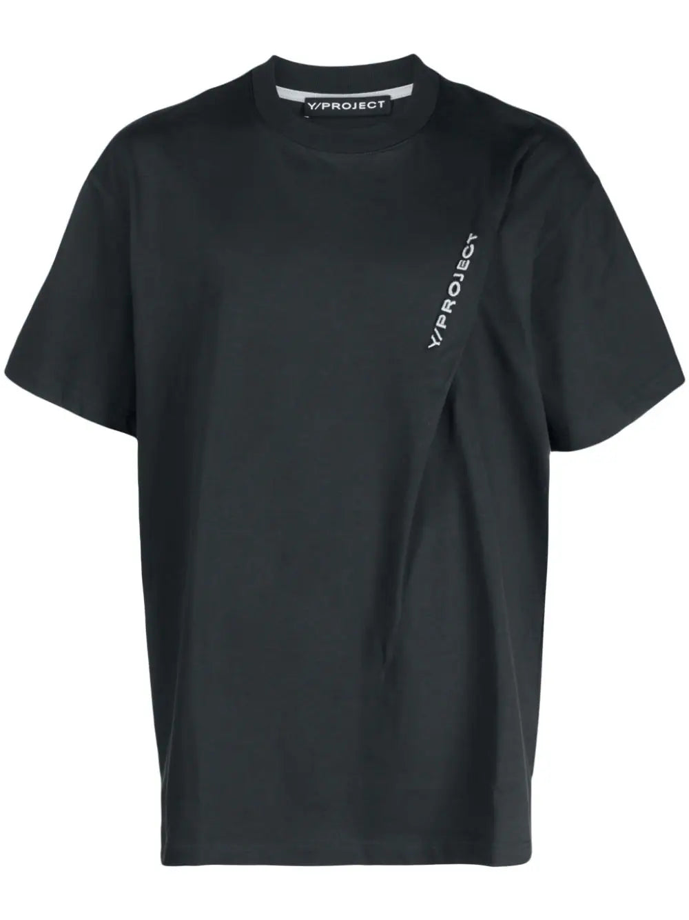 logo embroidered pinched T-shirt
