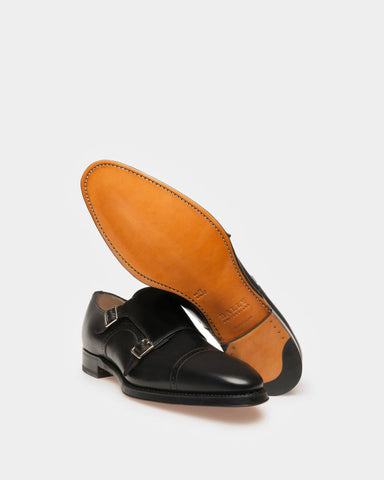 Scardino Leather Monk Strap Shoe