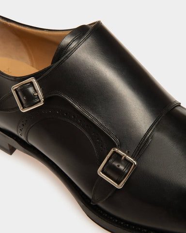 Scardino Leather Monk Strap Shoe