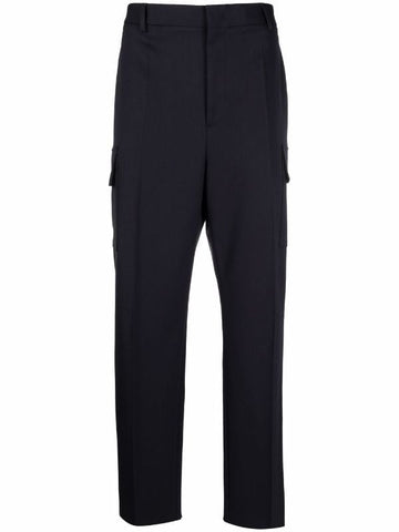 multiple pocket tailored trousers
