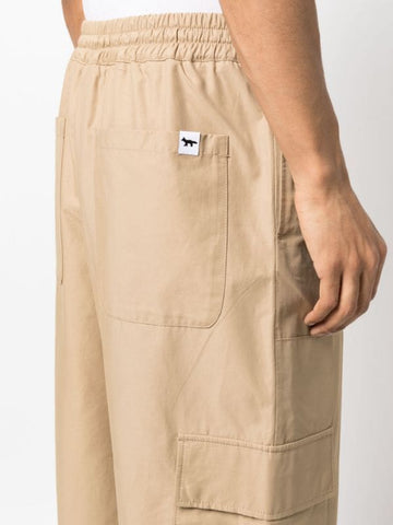 elasticated cargo trousers