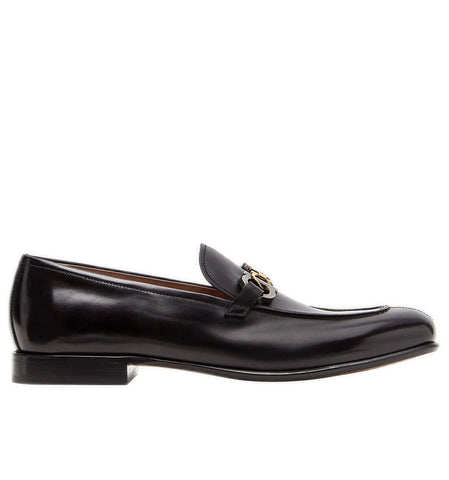Park Gancini Leather Loafers
