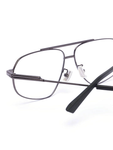 Metallic Aviator-Style Optical Glasses