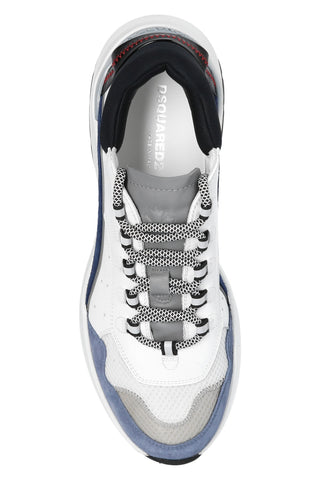 Sneakers with Panelled Design