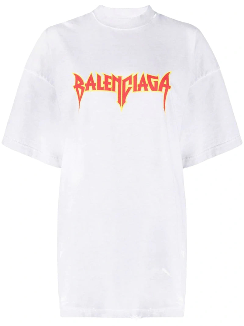 Oversized Metal Logo-print T-shirt