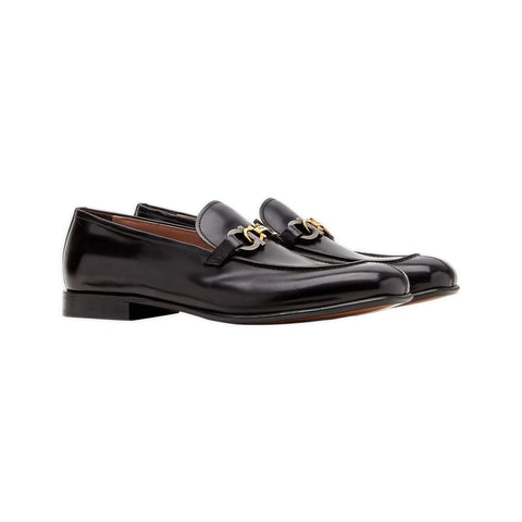 Park Gancini Leather Loafers