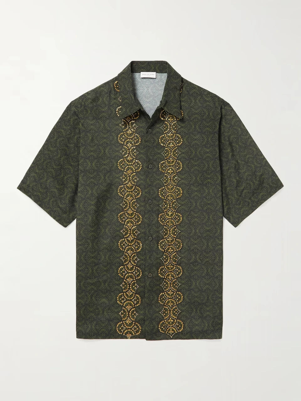 Clasen Embellished Paisley-Print Voile Shirt
