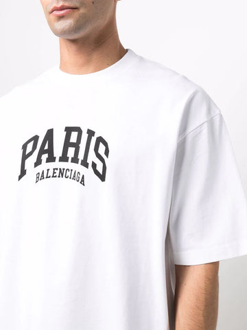 Paris Logo Cotton T-shirt
