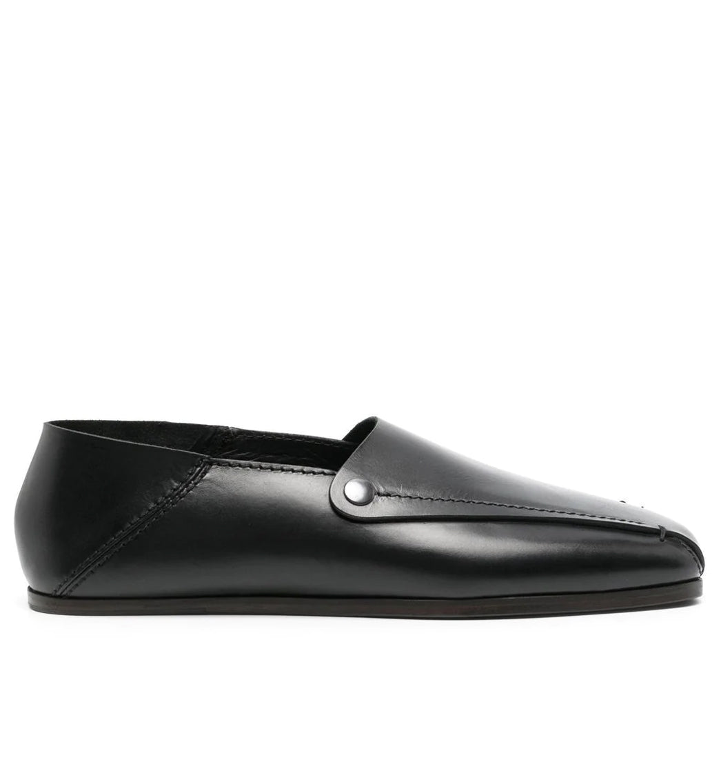 Collapsible Heel Leather Loafers